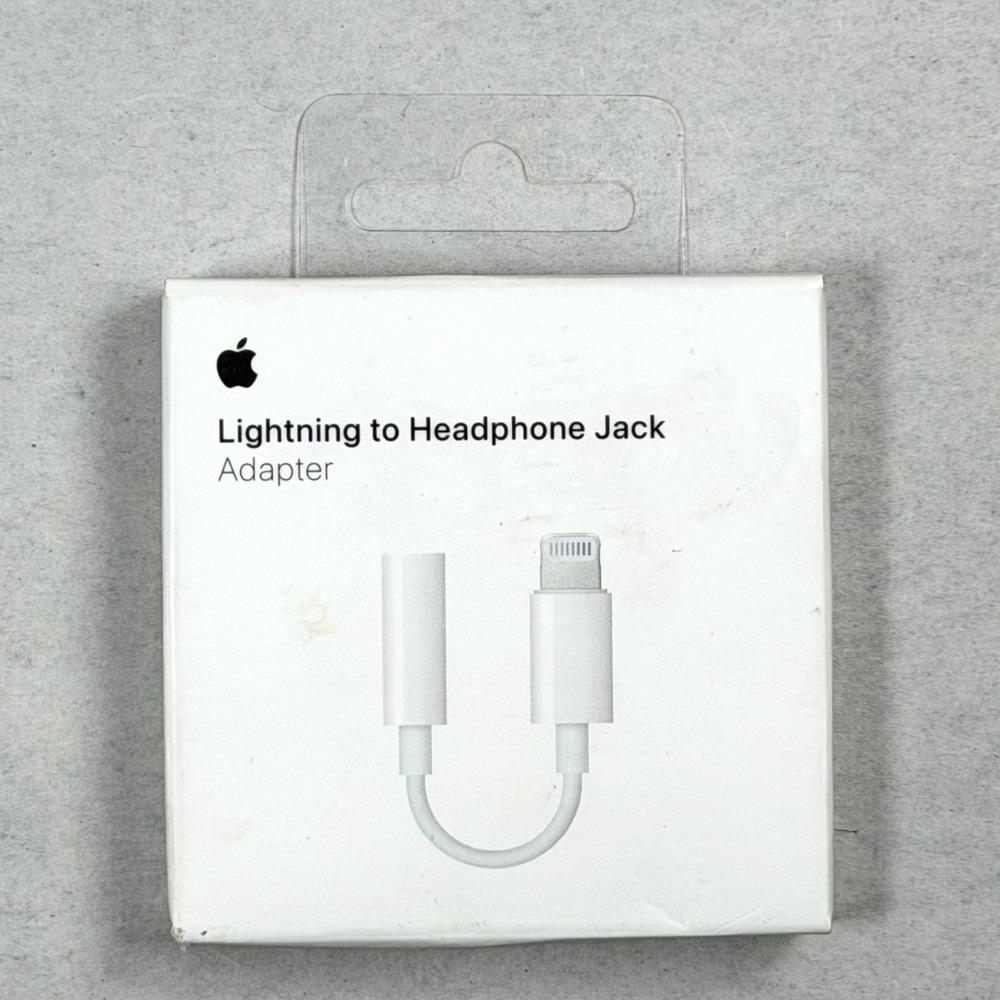 Authentic Apple Lightning to Headphone 3.5mm Jack Adapter - White MMX62AM/A